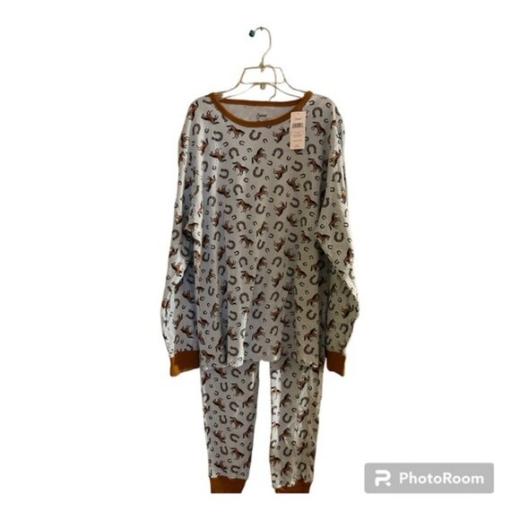 Leveret Men's Horse Pajamas Size X-L NWT - Picture 3 of 6
